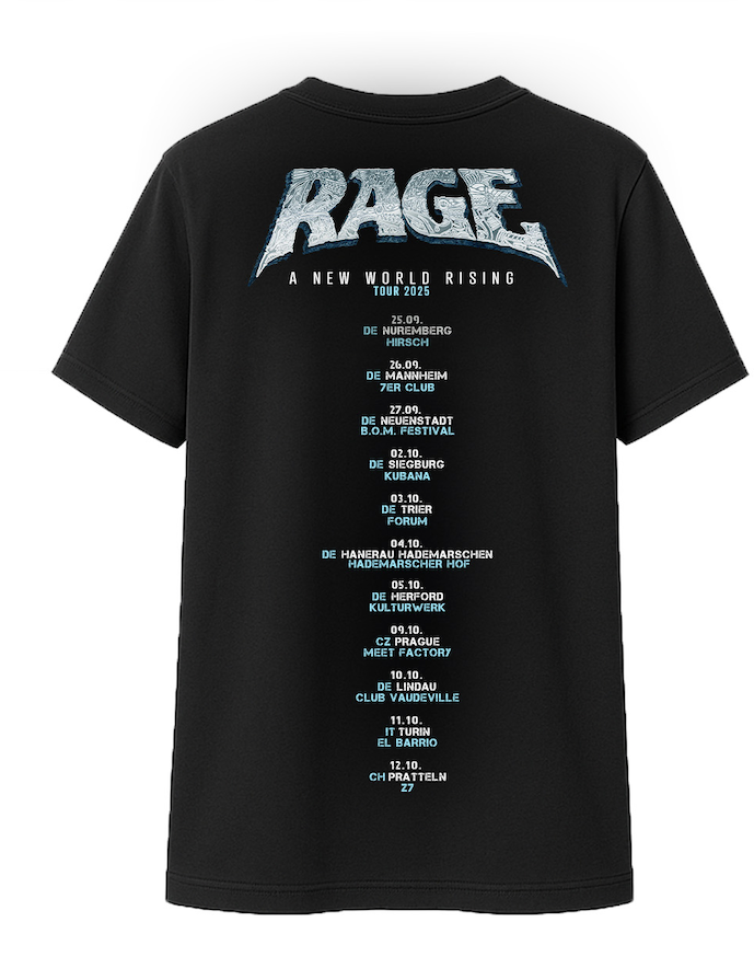 Rage T-Shirt "A New World Rising" Tour Shirt