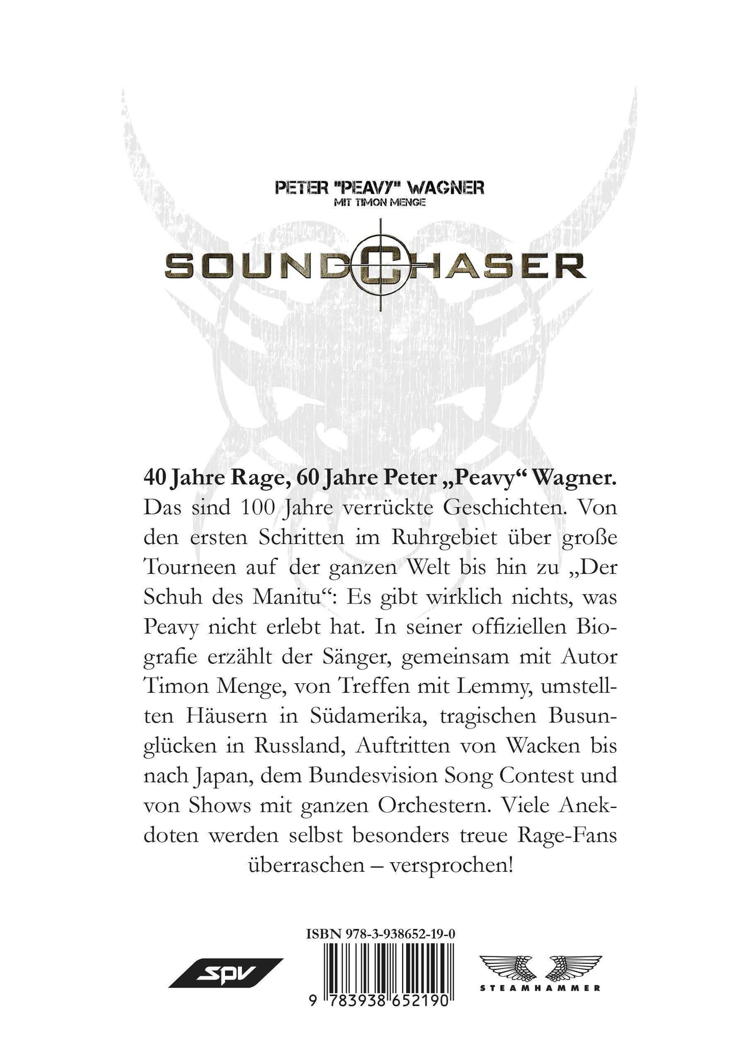 Rage Book "Soundchaser" - Lebenslänglich Heavy Metal Back