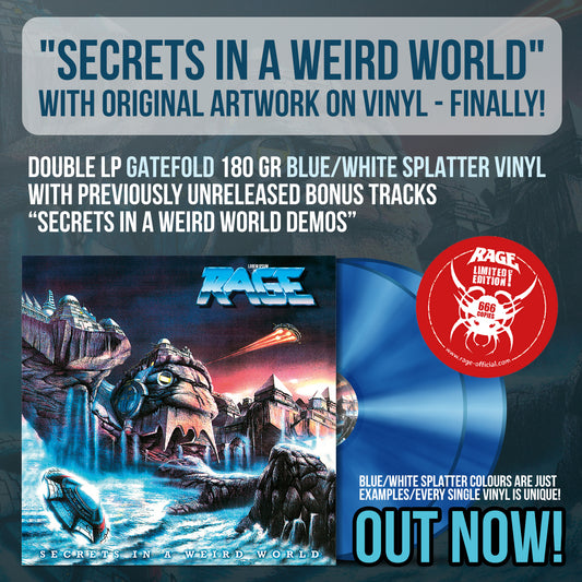Rage LP "Secrets In A Weird World" Gatefold Double Vinyl
