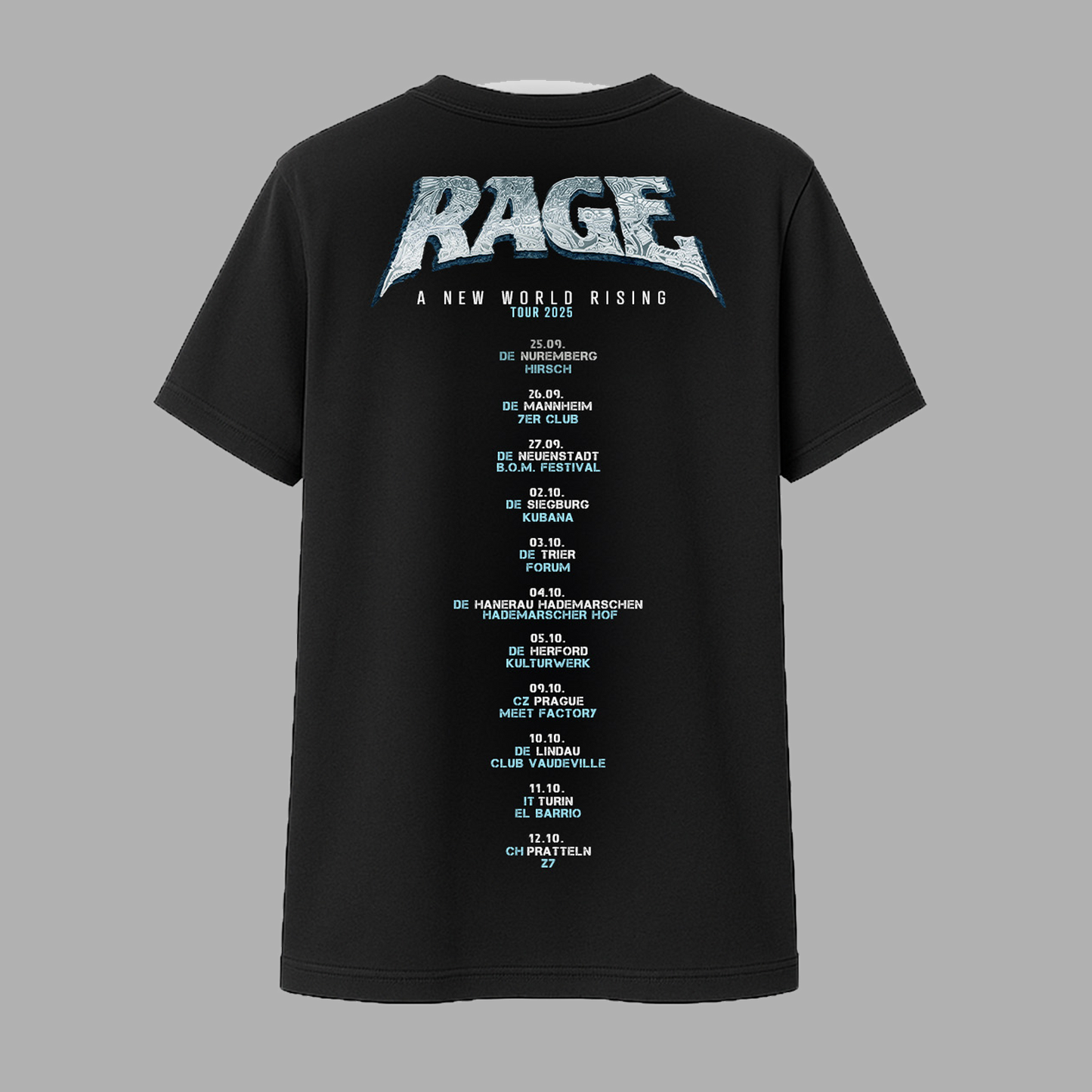 Rage T-Shirt "A New World Rising" Tour Shirt