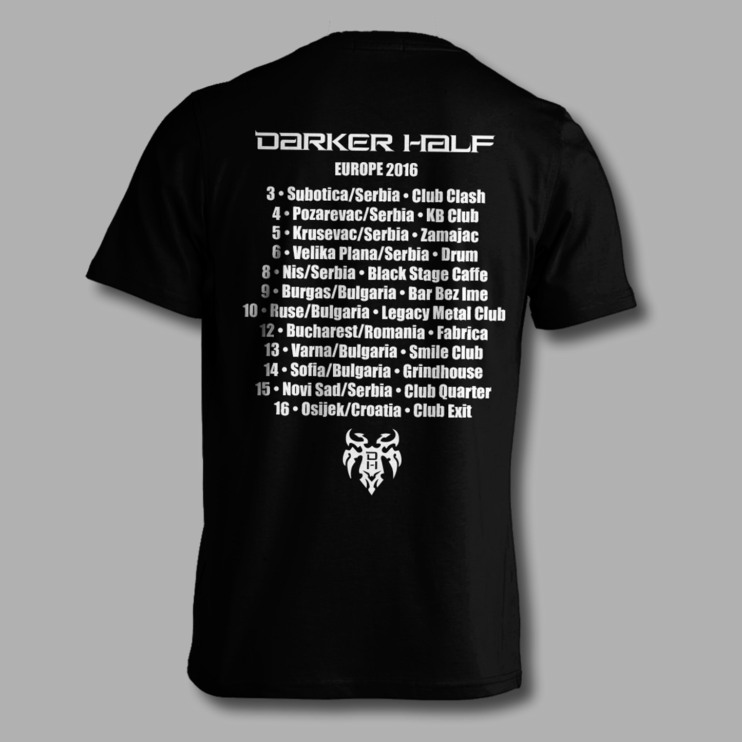 T-Shirt Darker Half - "Europe Tour 2016"